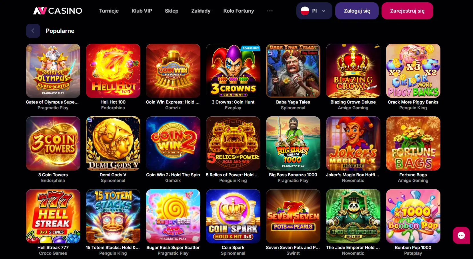 Wpłaty i wypłaty środków – NV Casino app